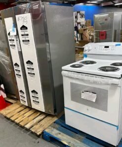 mixed pallets of appliances and furnitures